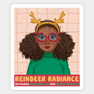 Reindeer Radiance Magnet